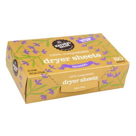 Natural Value Dryer Sheets, 100% Compostable, Lavender