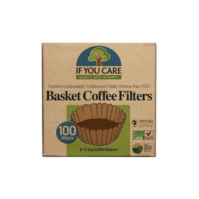 If You Care Coffee Filters, 8 inch Basket, Unbleached