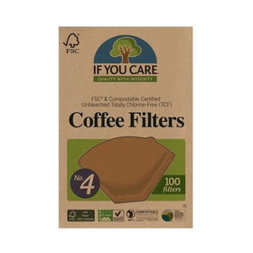 If You Care Coffee Filters, No. 4, 100% Unbleached