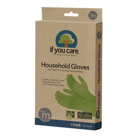 If You Care Household Gloves, Cotton Flock Lined, Medium