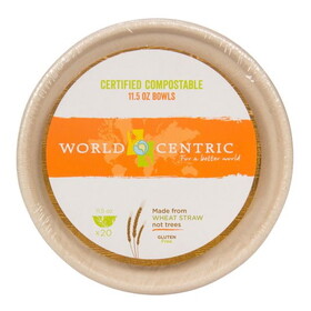 World Centric Bowl, Compostable, 11.5 oz