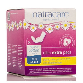 Natracare Ultra Extra Pads, Long with wings