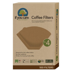 If You Care Coffee Filters, No. 4, 100% Unbleached
