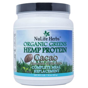 NuLife Hemp Cacao Plant Protein Powder
