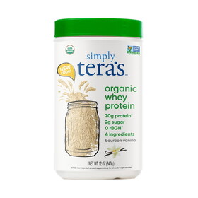 Tera's Whey Protein Powder, Grass-fed, Bourbon Vanilla, Organic