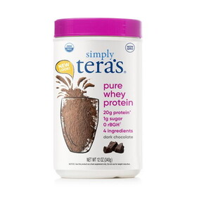 Tera's Whey Protein Powder, Grass-fed, Dark Chocolate