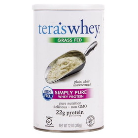 Tera's Whey Protein Powder, Grass-fed, Plain, Unsweetened