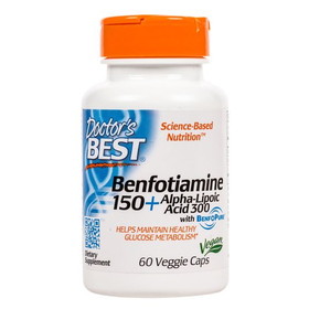 Doctor's Best Benfotiamine 150mg + Alpha-Lipoic Acid 300mg