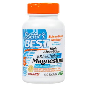 Doctor's Best High Absorption Magnesium 100mg Elemental