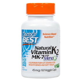 Doctor's Best Natural Vitamin K2 MK7 with MenaQ7 45mcg