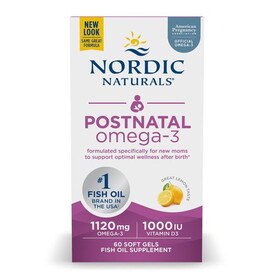 Nordic Naturals Postnatal Omega-3, Lemon