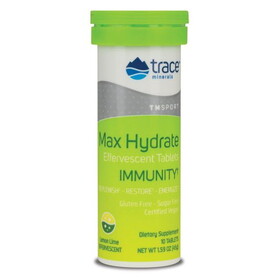 Trace Minerals Max-Hydrate Immunity Tablets, Lemon Lime