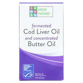 Green Pasture Blue Ice Royal Butter Oil, Fermented Cod Liver Oil Blend