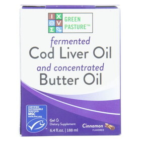 Green Pasture Blue Royal Cod Liver Oil/Butter Cinnamon Tingle