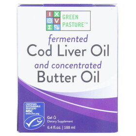 Green Pasture Blue Royal Cod Liver Oil, Butter Oil Blend, Unflavored