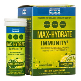 Trace Minerals Max-Hydrate Immunity Tablets, Lemon Lime
