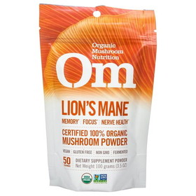 OM Mushroom Superfood Lion's Mane, Mushroom Powder, Organic
