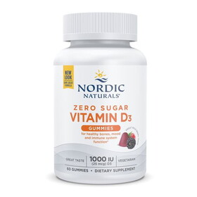 Nordic Naturals Vitamin D3 Gummies, Wild Berry, Zero Sugar