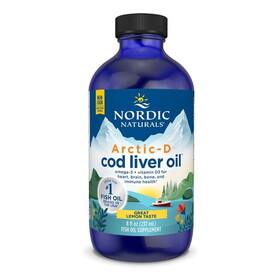 Nordic Naturals Arctic-D Cod Liver Oil, Lemon