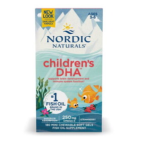 Nordic Naturals Children's DHA Cod Liver Oil, Strawberry
