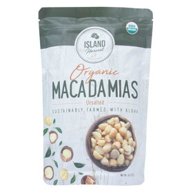 Island Harvest Macadamias Unsalted, Organic
