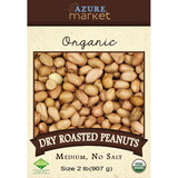 Azure Market Organics Peanuts, Medium, Dry Roasted, No Salt, Organic