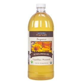 Azure Market Organics Sunflower Oil, Expeller Pressed, Organic