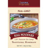 Azure Market Traditional Homemade Egg Noodles, Narrow For Soup 1/8 inch