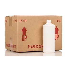 Packaging &amp; Supplies Empty Plastic Container, Tall Cylinder, 16 oz. without lids