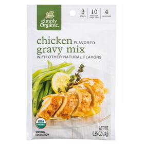 Simply Organic Chicken Flavored Gravy Mix, Organic