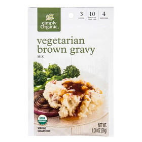 Simply Organic Vegetarian Brown Gravy Mix, Organic