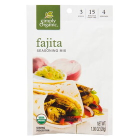 Simply Organic Fajita Seasoning, Organic