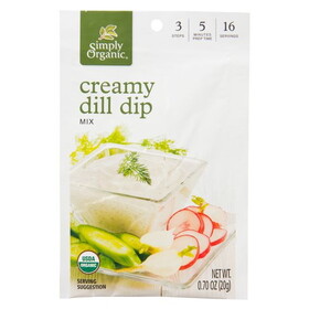 Simply Organic Creamy Dill Dip Mix, Organic