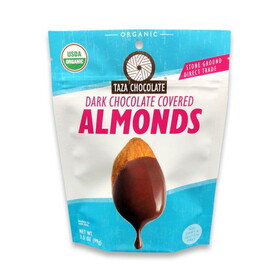 Taza Dark Chocolate Covered Almonds, Organic