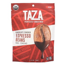 Taza *Dark Chocolate Covered, Espresso Beans, Organic