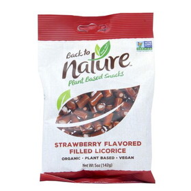 Back to Nature Licorice, Strawberry Flavor Filled, Organic