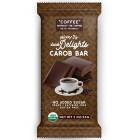 Missy J's Dark Delight Carob Candy Bar, Coffee, Organic