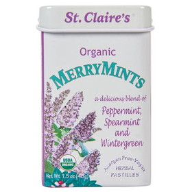 St. Claire's Merry Mints, Pastilles, Organic