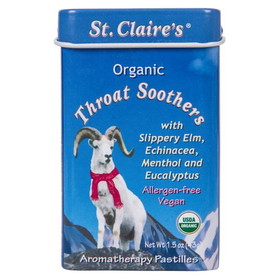 St. Claire's Throat Soothers Pastilles, Organic