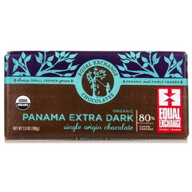 Equal Exchange Chocolate Bar, Panama, Extra Dark 80%, Organic