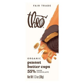 Theo Peanut Butter Cups, Dark Chocolate, Organic