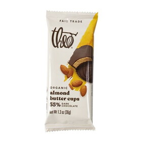Theo Salted Almond Butter Cups, Dark Chocolate, Organic