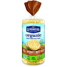 Lundberg Rice Cakes, Honey Nut, GF, Organic