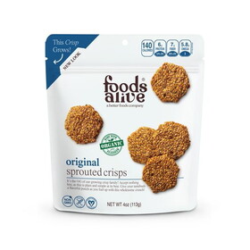 Foods Alive Original, Flax Crackers, Organic