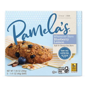 Pamela's Whenever Bars, Oat Blueberry Lemon, Gluten Free