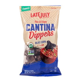 Late July Tortilla Chips, Blue Corn, Restaurant Style Dippers