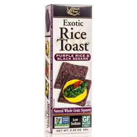 Edward &amp; Sons Rice Toast, Purple Rice &amp; Black Sesame