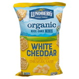 Lundberg Mini Rice Cakes, White Cheddar, Organic