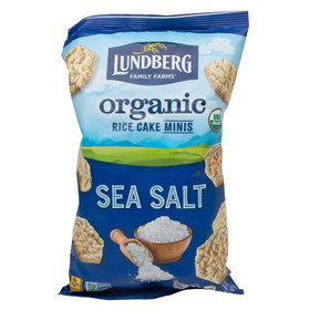 Lundberg Mini Rice Cakes, Sea Salt, Organic