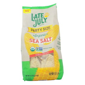 Late July Tortilla Chips, Restaurant Style, Sea Salt, Party Size, Organic